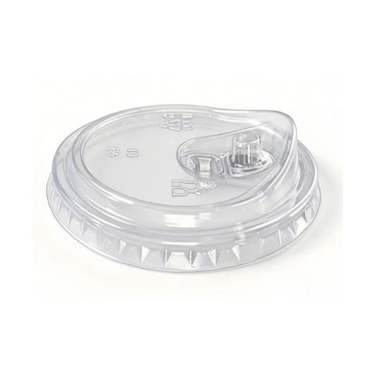 PET Sip Lid with Flip-Top Closure for Cold Drinks