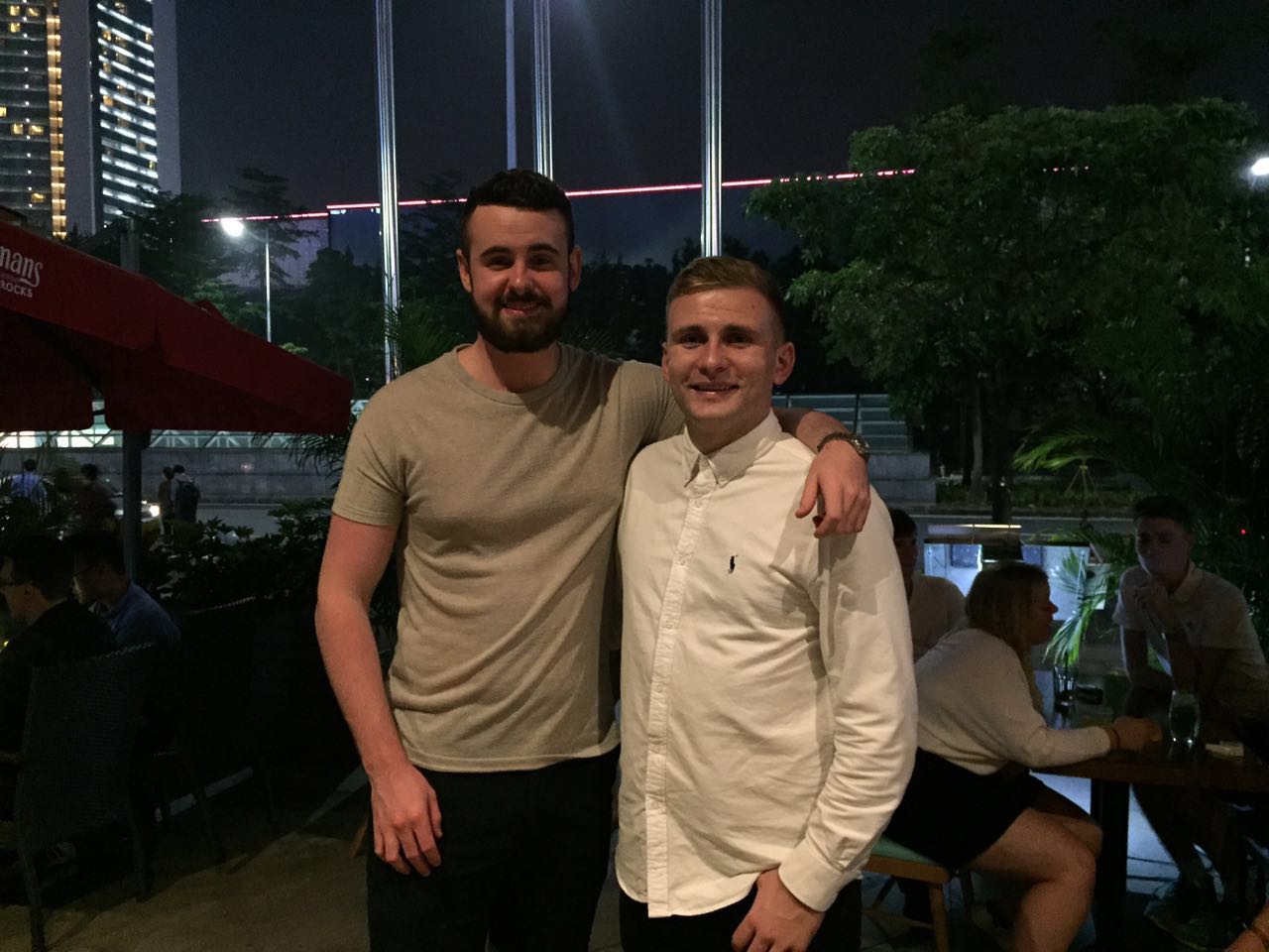 Jack and George together in China
